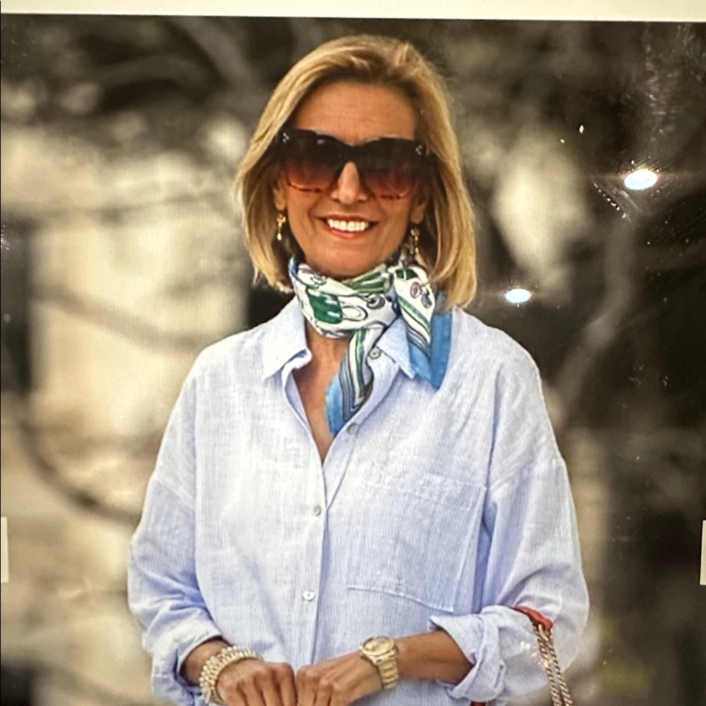 Silk Look Large, 100% Polyester, Geometric Print … - image 3